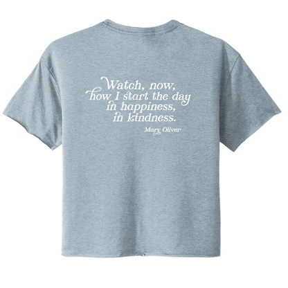 Womens In Happiness, In Kindness Cropped T-Shirt