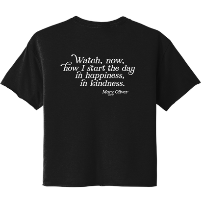 Womens In Happiness, In Kindness Cropped T-Shirt