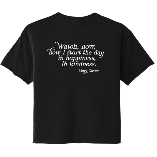 Womens In Happiness, In Kindness Cropped T-Shirt