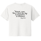 Womens In Happiness, In Kindness Cropped T-Shirt