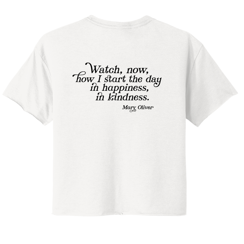 Womens In Happiness, In Kindness Cropped T-Shirt