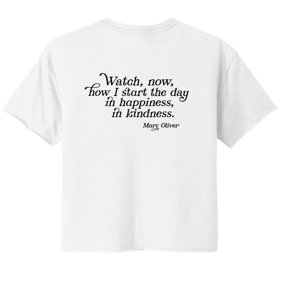 Womens In Happiness, In Kindness Cropped T-Shirt