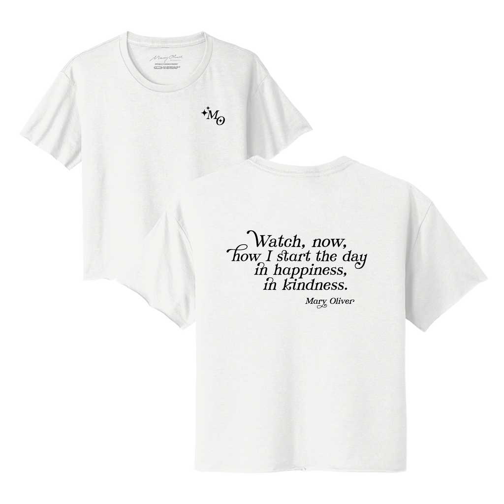 Womens In Happiness, In Kindness Cropped T-Shirt