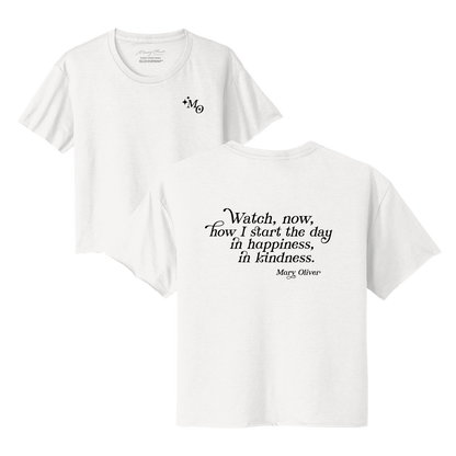 Womens In Happiness, In Kindness Cropped T-Shirt