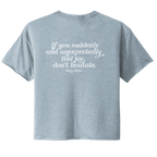Womens Suddenly and Unexpectedly Cropped T-Shirt