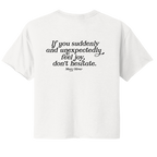 Womens Suddenly and Unexpectedly Cropped T-Shirt