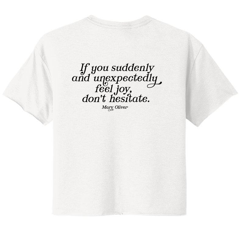 Womens Suddenly and Unexpectedly Cropped T-Shirt