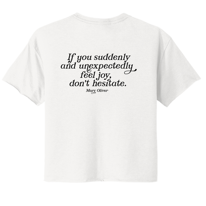 Womens Suddenly and Unexpectedly Cropped T-Shirt