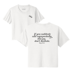 Womens Suddenly and Unexpectedly Cropped T-Shirt