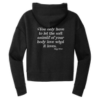 Womens Soft Animal of Your Body Cropped Hoodie
