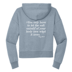 Womens Soft Animal of Your Body Cropped Hoodie