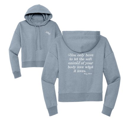 Womens Soft Animal of Your Body Cropped Hoodie