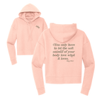 Womens Soft Animal of Your Body Cropped Hoodie