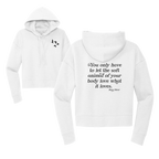 Womens Soft Animal of Your Body Cropped Hoodie