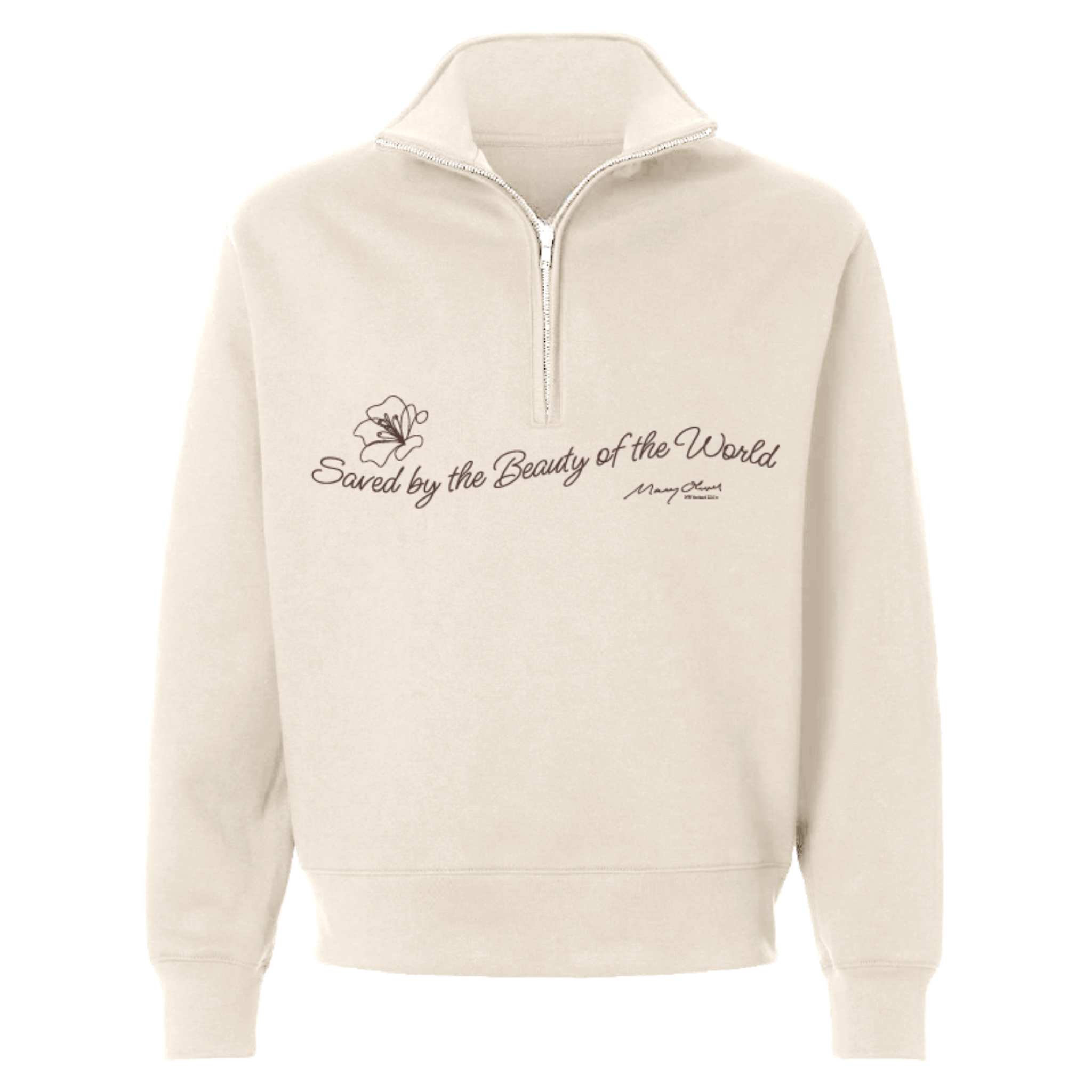 Mary Oliver Beauty of the World 1/4 Zip