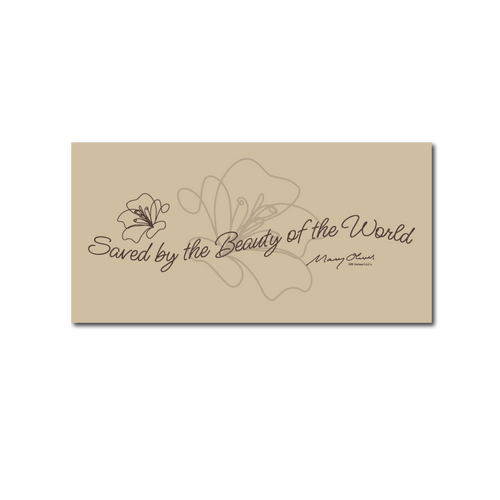 Mary Oliver Beauty of the World Decal