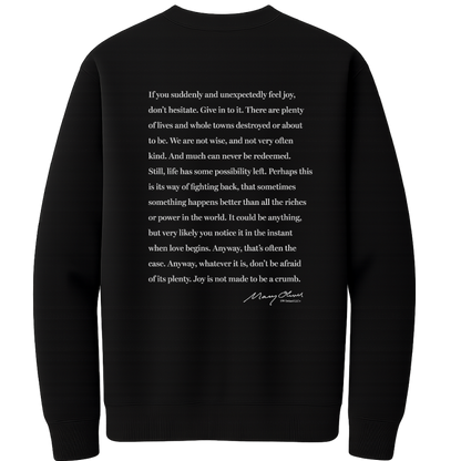 Mary Oliver Don't Hesitate Crewneck