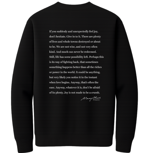 Mary Oliver Don't Hesitate Crewneck