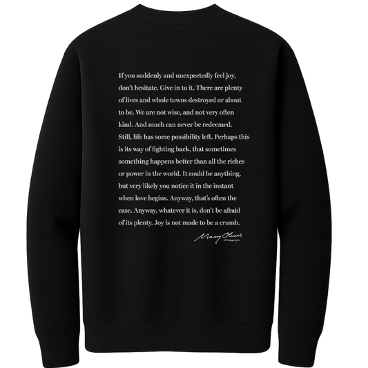 Mary Oliver Don't Hesitate Crewneck