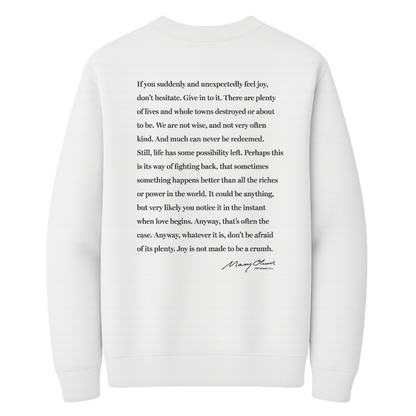 Mary Oliver Don't Hesitate Crewneck