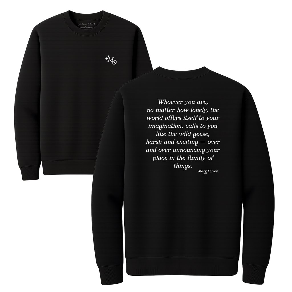 Mary Oliver Family Of Things Crewneck