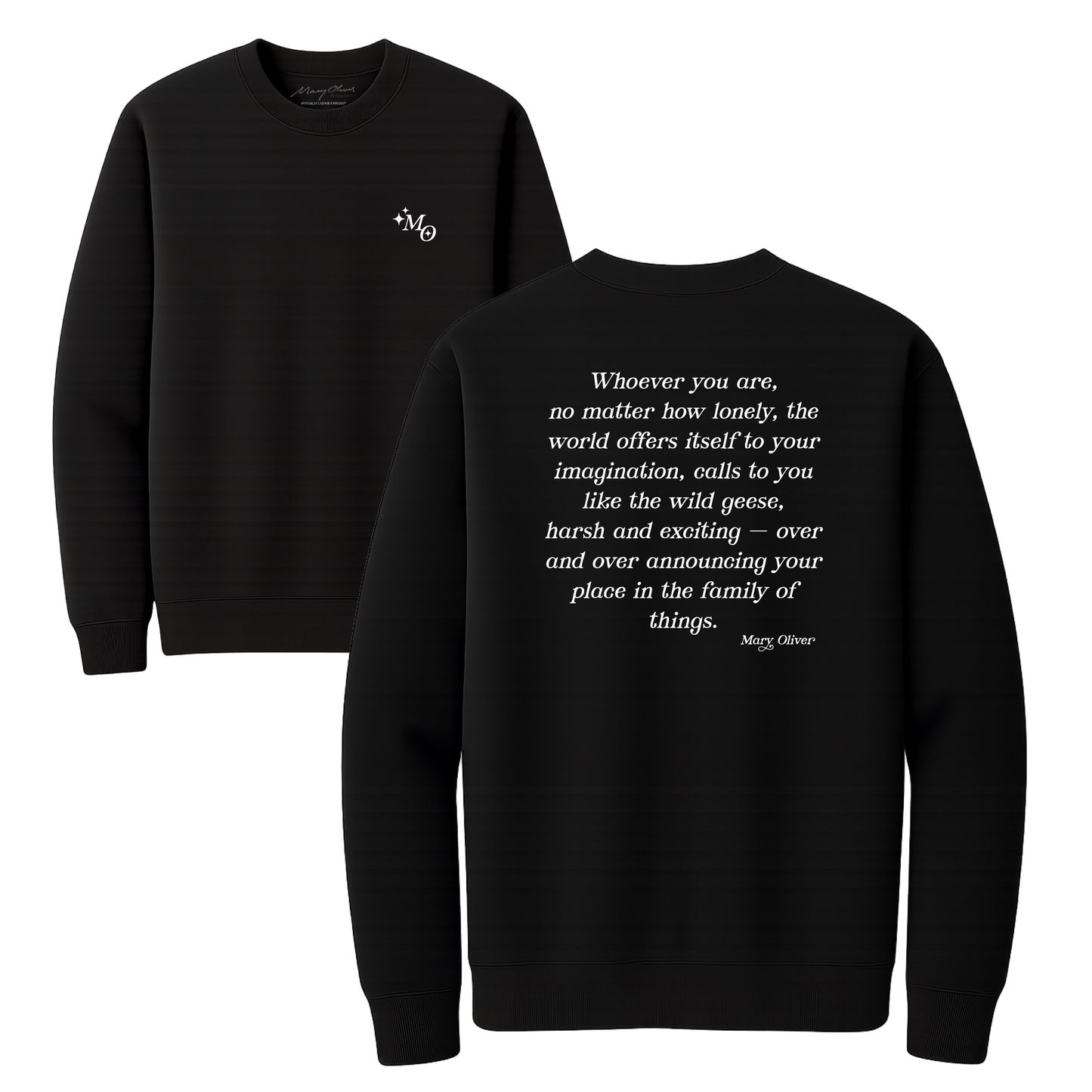 Mary Oliver Family Of Things Crewneck