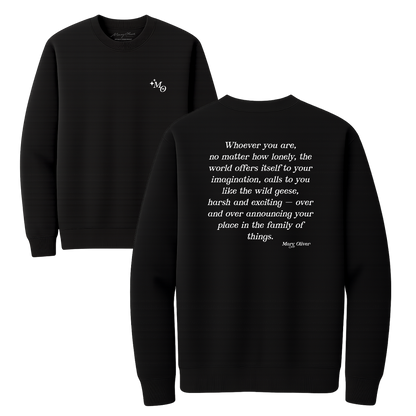 Mary Oliver Family Of Things Crewneck