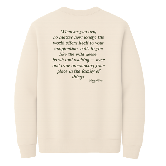 Mary Oliver Family Of Things Crewneck