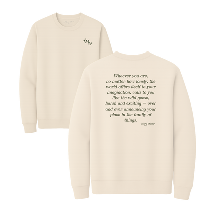 Mary Oliver Family Of Things Crewneck