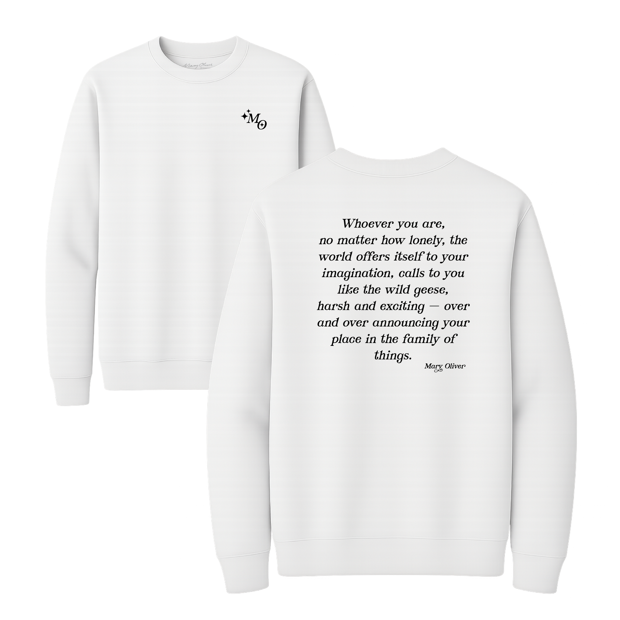 Mary Oliver Family Of Things Crewneck