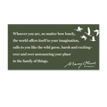Mary Oliver Family Of Things Decal