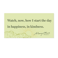 Mary Oliver In Happiness, In Kindness Decal