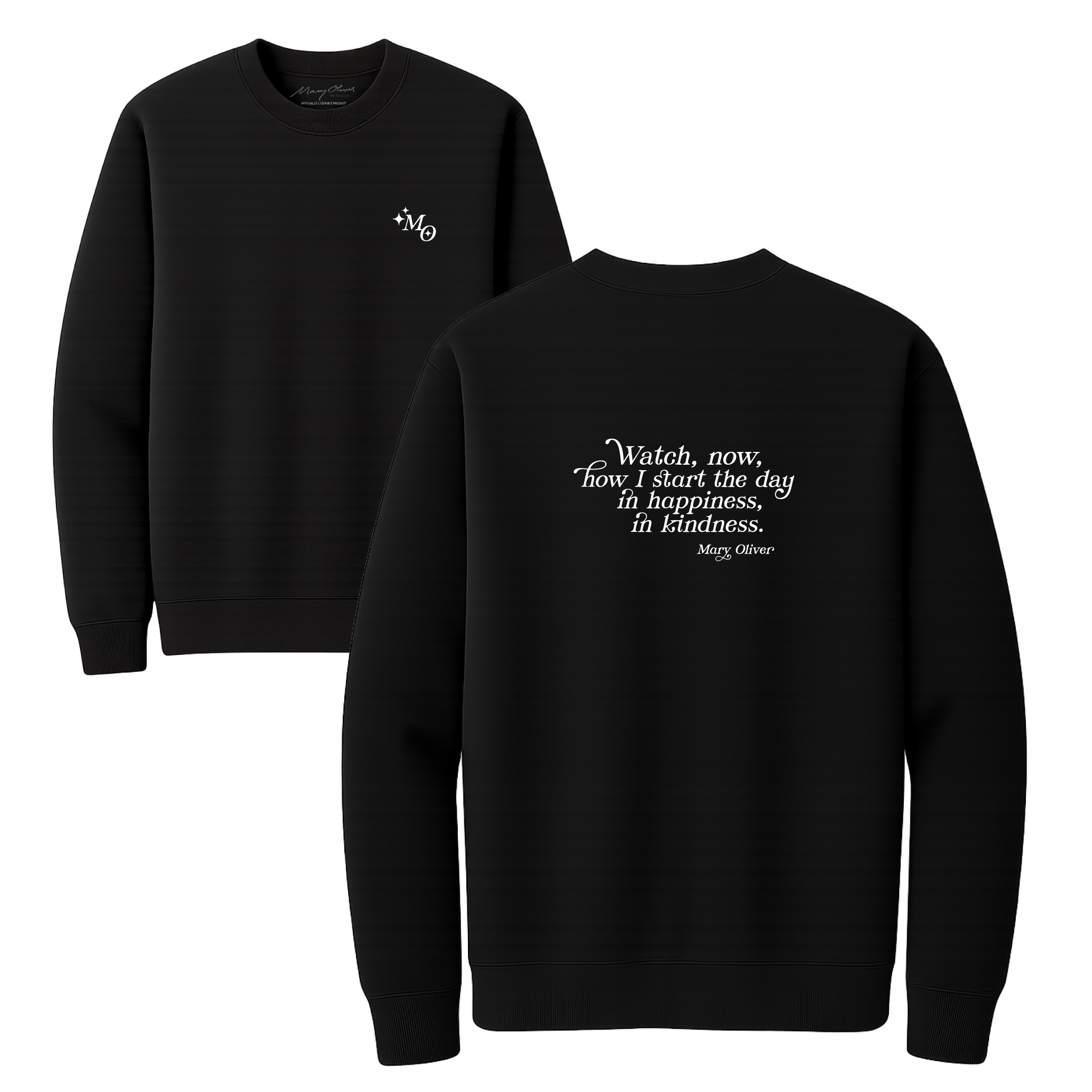 Mary Oliver In Happiness, In Kindness Crewneck