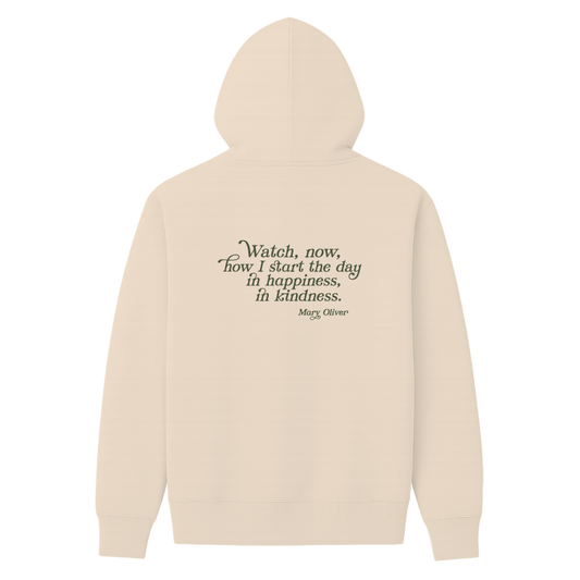 Mary Oliver In Happiness, In Kindness Hoodie