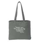 Mary Oliver In Happiness, In Kindness Tote