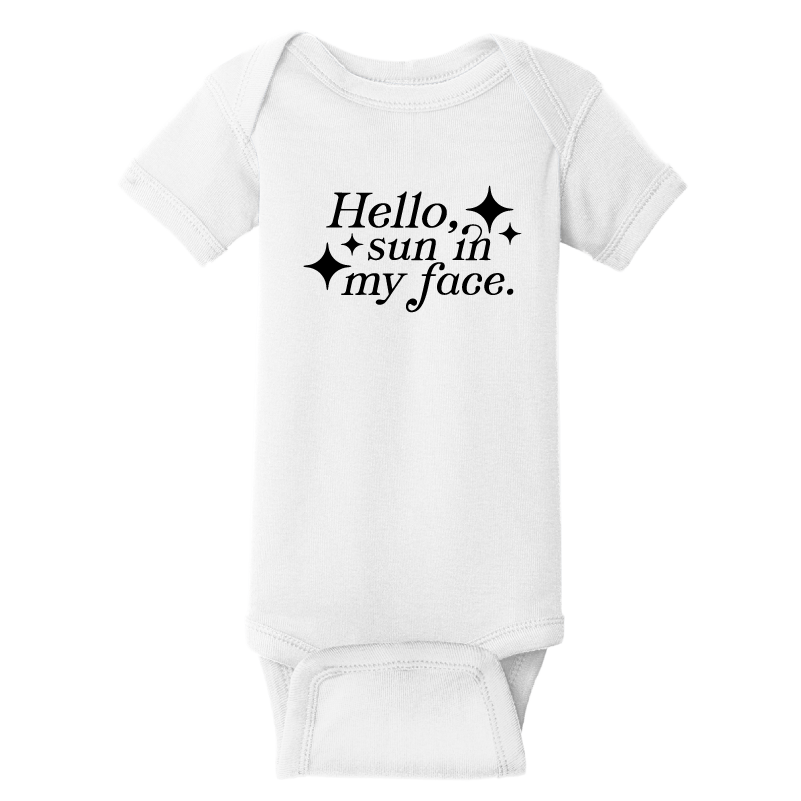 Mary Oliver Infant Hello, Sun In My Face Onesie 