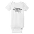 Mary Oliver Infant In Happiness, In Kindness Onesie 