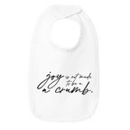 Mary Oliver Infant Joy Is Not Meant To Be A Crumb Bib