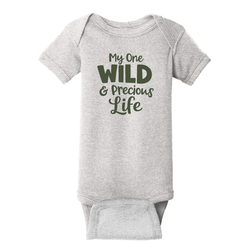 Mary Oliver Infant One Wild and Precious Life Onesie 
