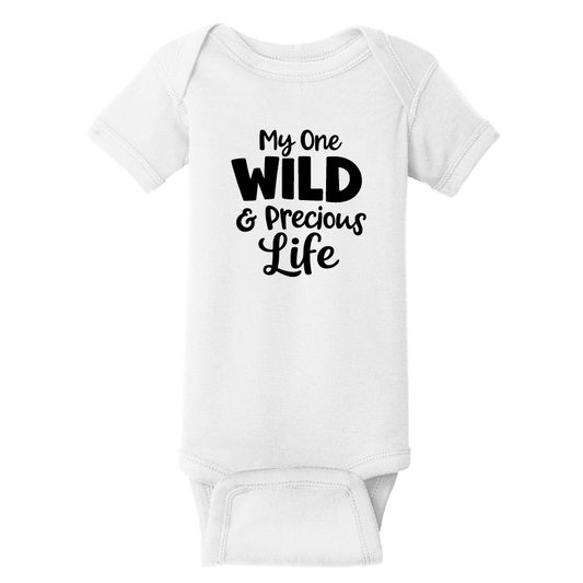 Mary Oliver Infant One Wild and Precious Life Onesie 
