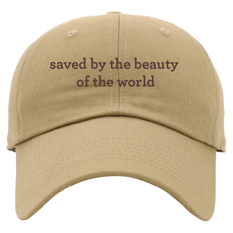 Mary Oliver Saved by the Beauty Dad Hat