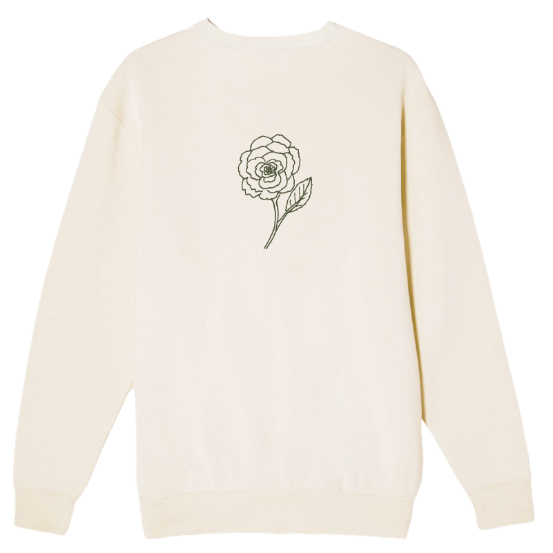 Mary Oliver Saved by the Beauty Script Crewneck 