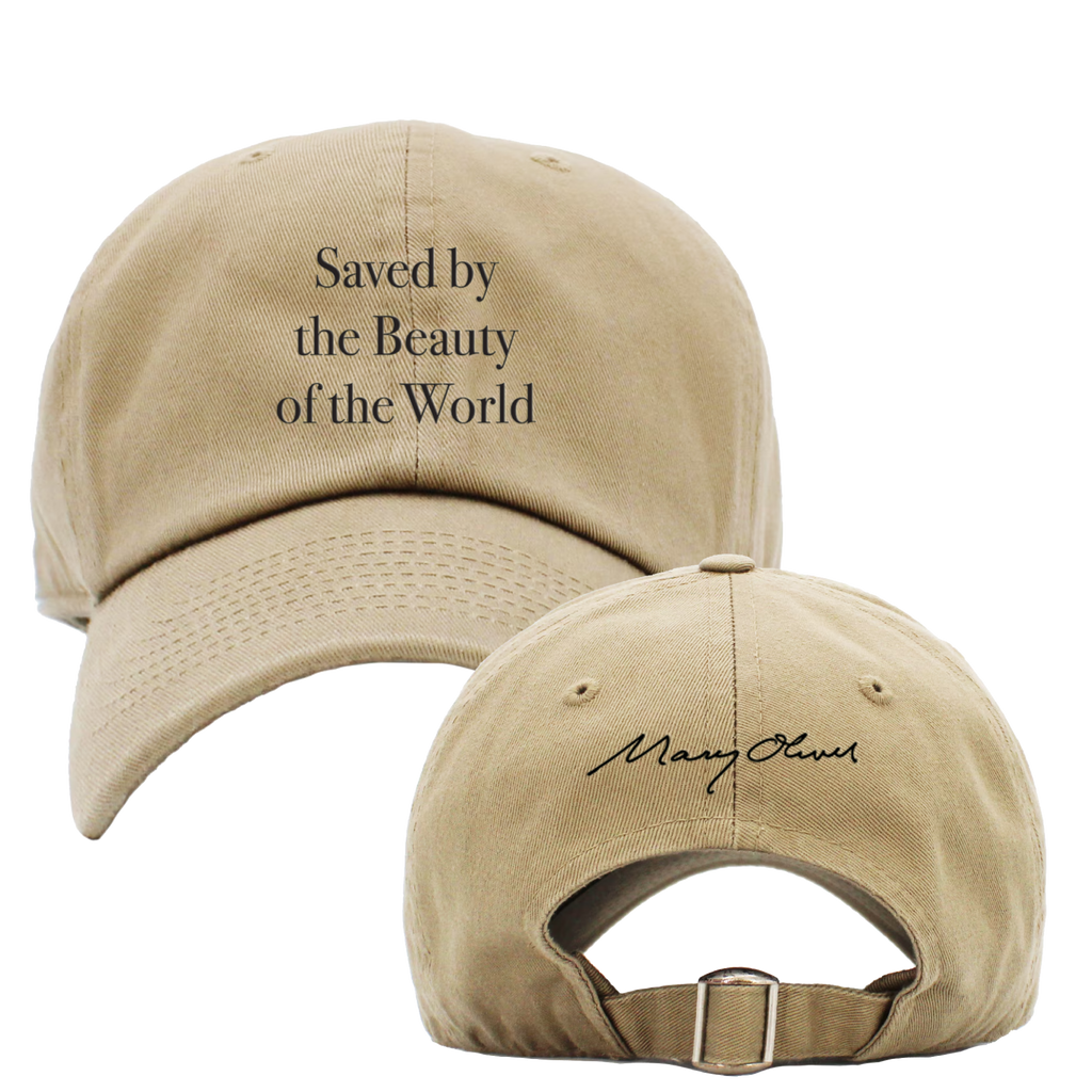 Mary Oliver Saved by the Beauty of the World Dad Hat