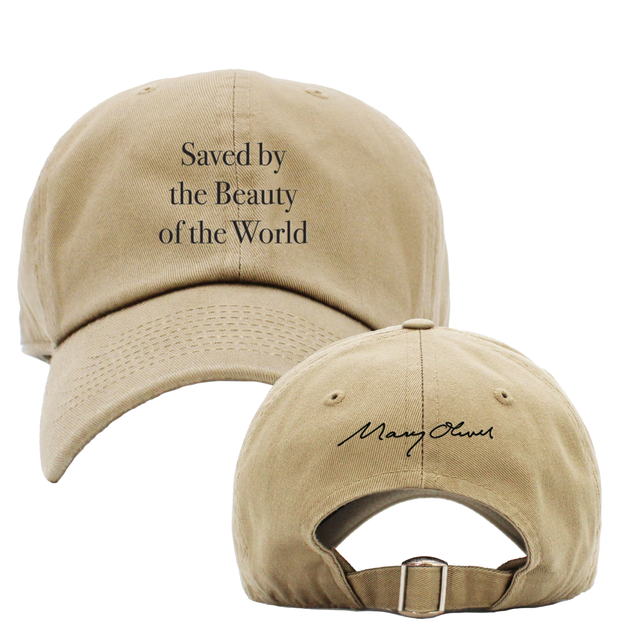 Mary Oliver Saved by the Beauty of the World Dad Hat