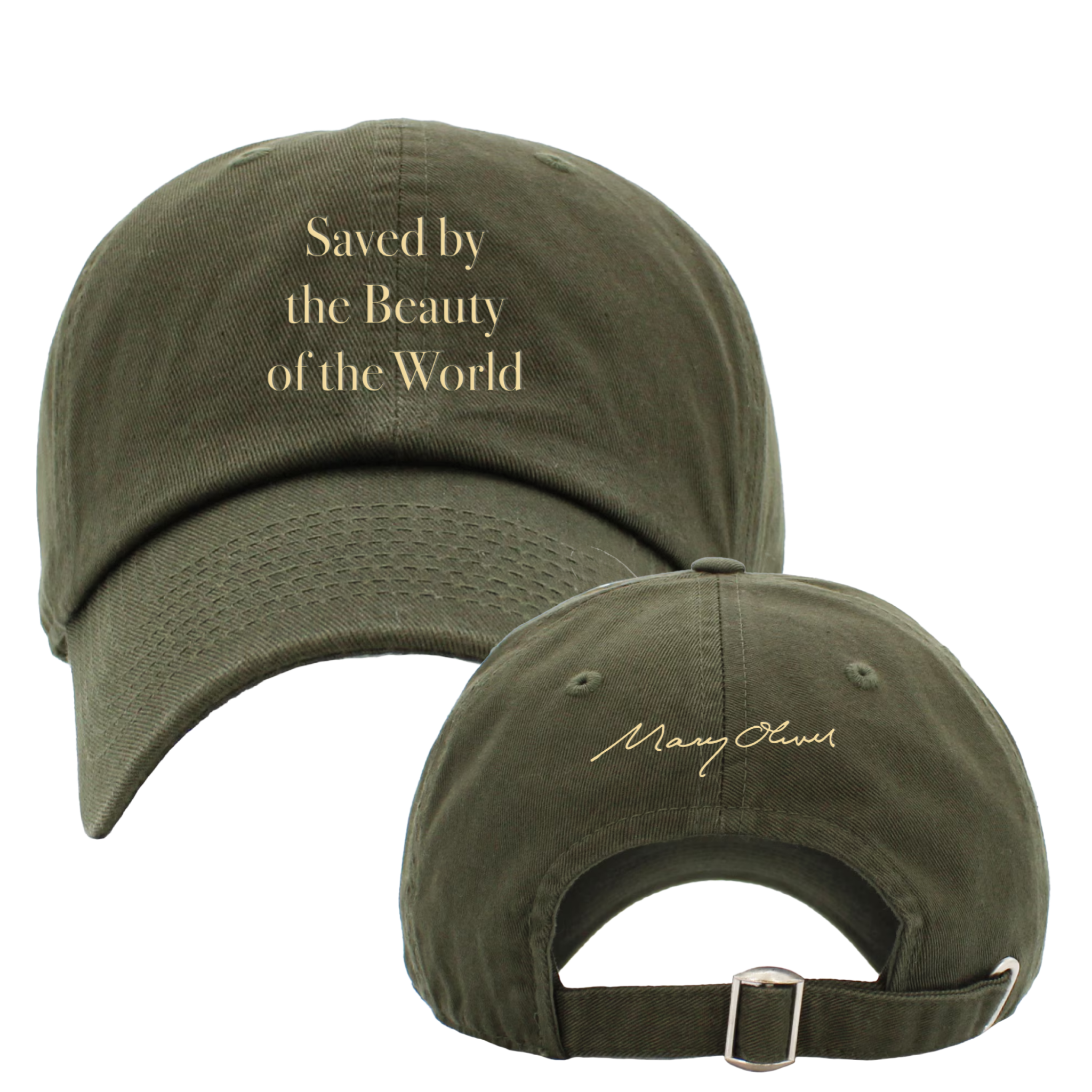 Mary Oliver Saved by the Beauty of the World Dad Hat