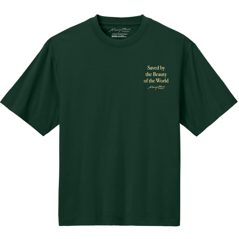 Mary Oliver Saved by the Beauty of the World Heavyweight T-Shirt