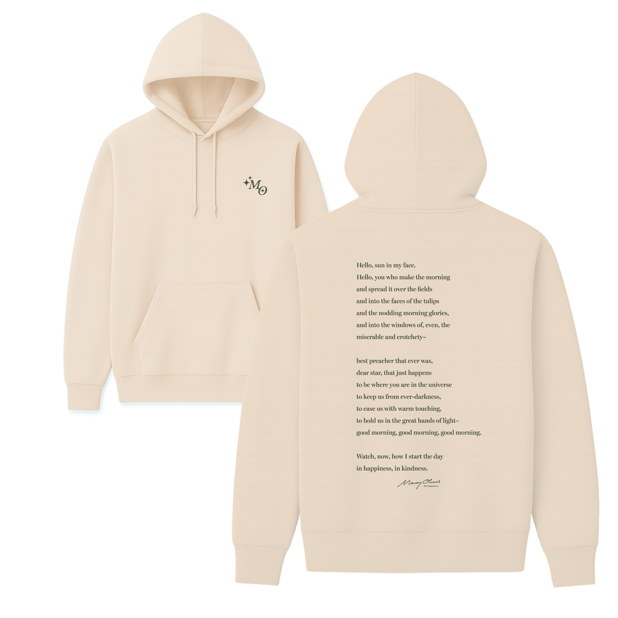 Mary Oliver Why I Wake Early Hoodie