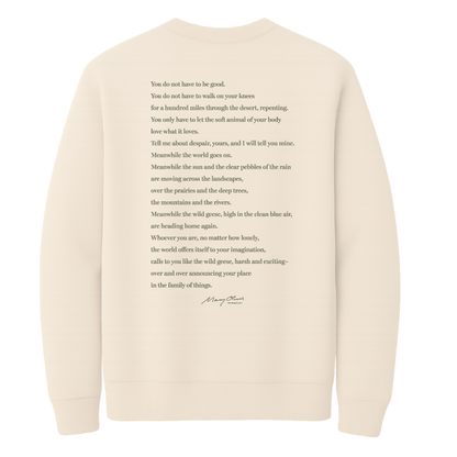 Mary Oliver Wild Geese Crewneck