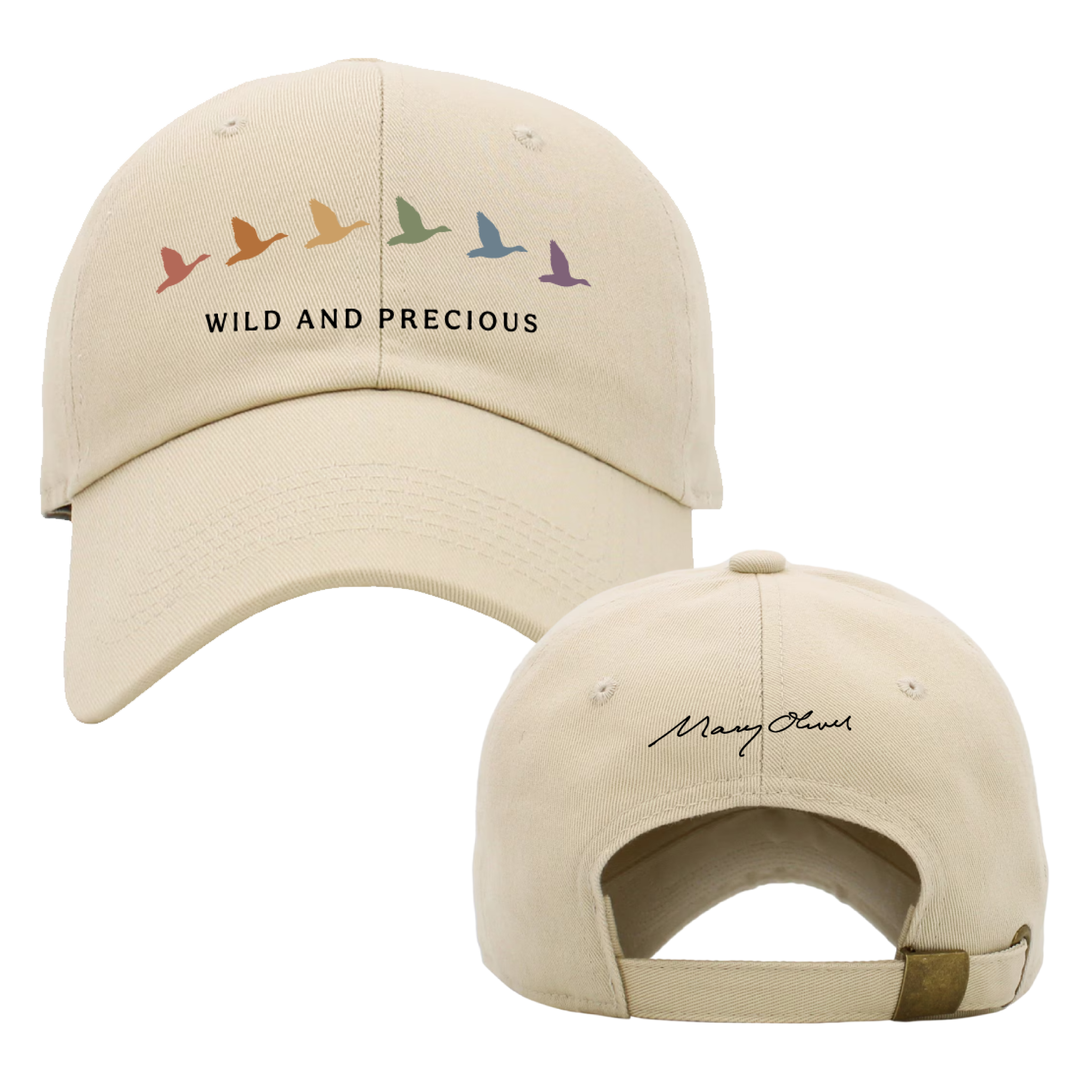 Mary Oliver Wild and Precious Dad Hat