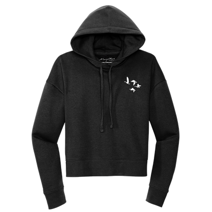 Mary Oliver Womens One Wild and Precious Life Cropped Hoodie